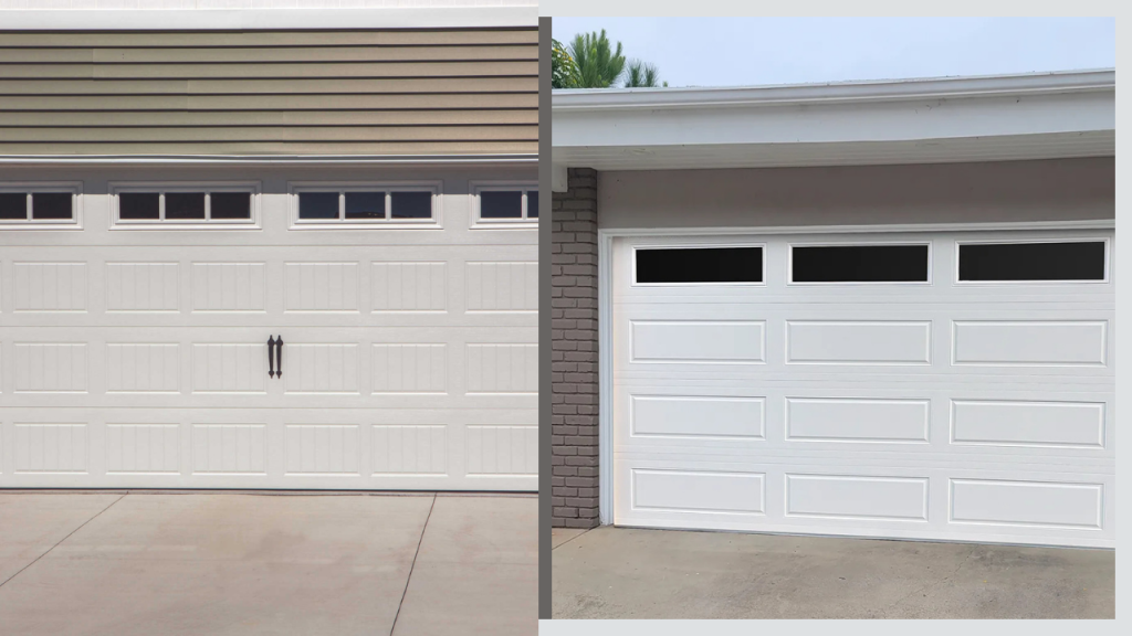 steel and aluminum garage door